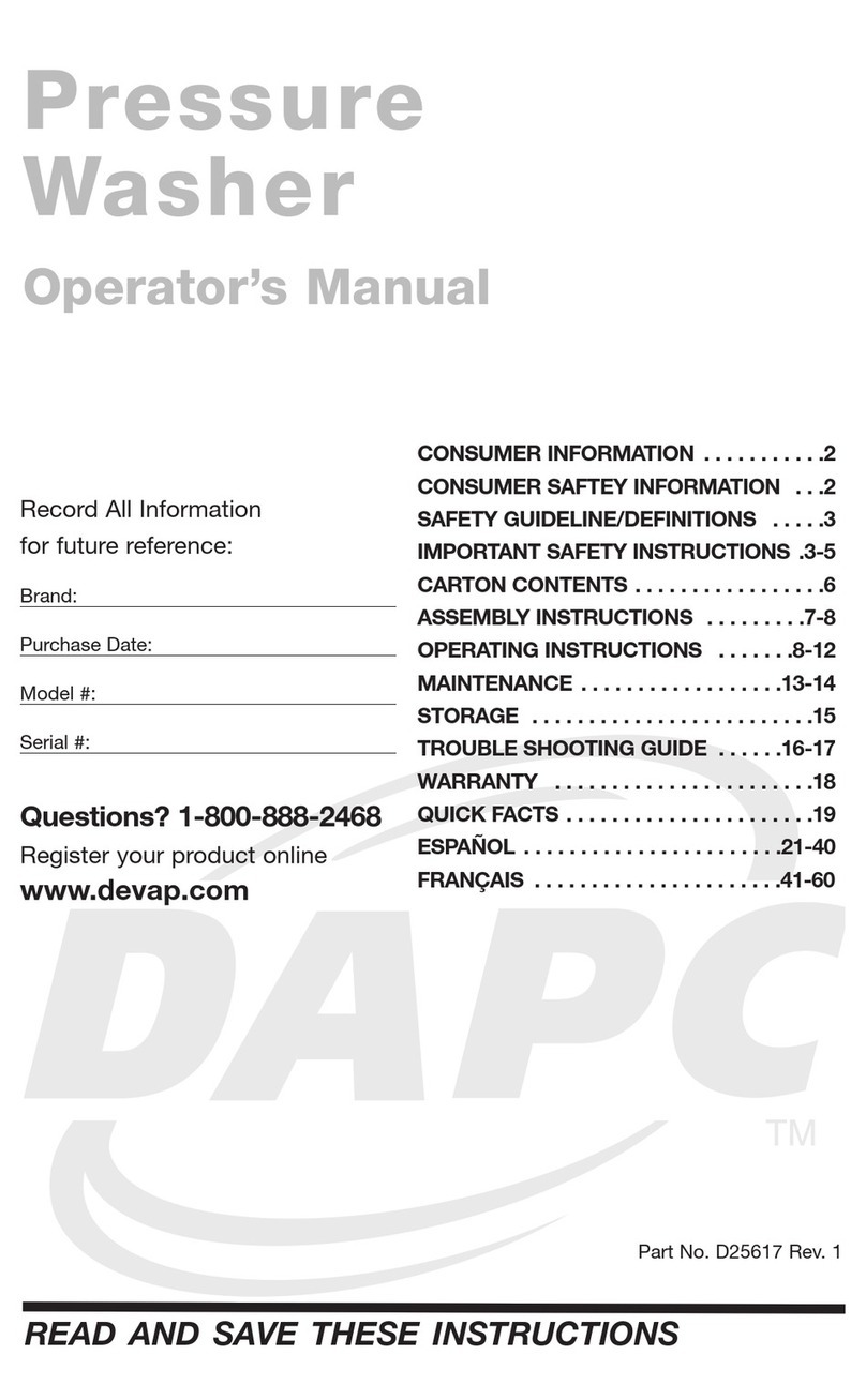 DeVilbiss Air Power Company WVR2320-2 Operator's manual DeVilbiss Air Power Company WVR2320-2 Operator's manual