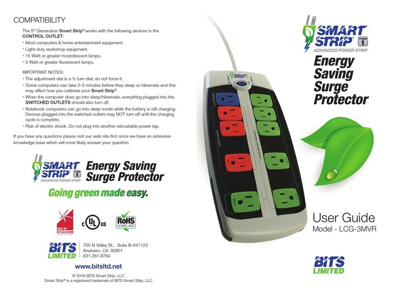BITS SMART STRIP LCG-3MVR User manual