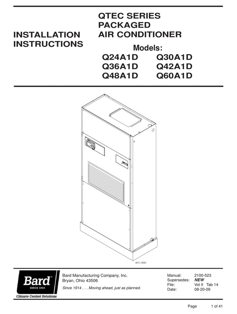 Bard QTEC Q24A1D Series installation instructions