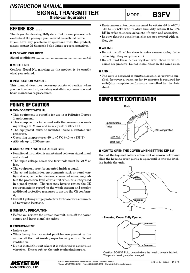 M-system B3FV User manual