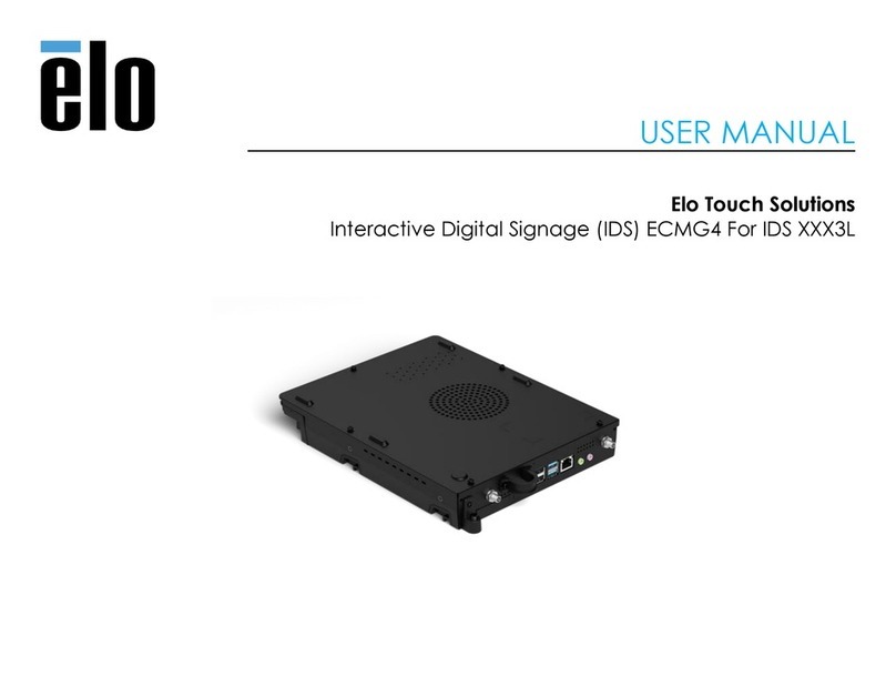 Elo TouchSystems ECMG4 user manual