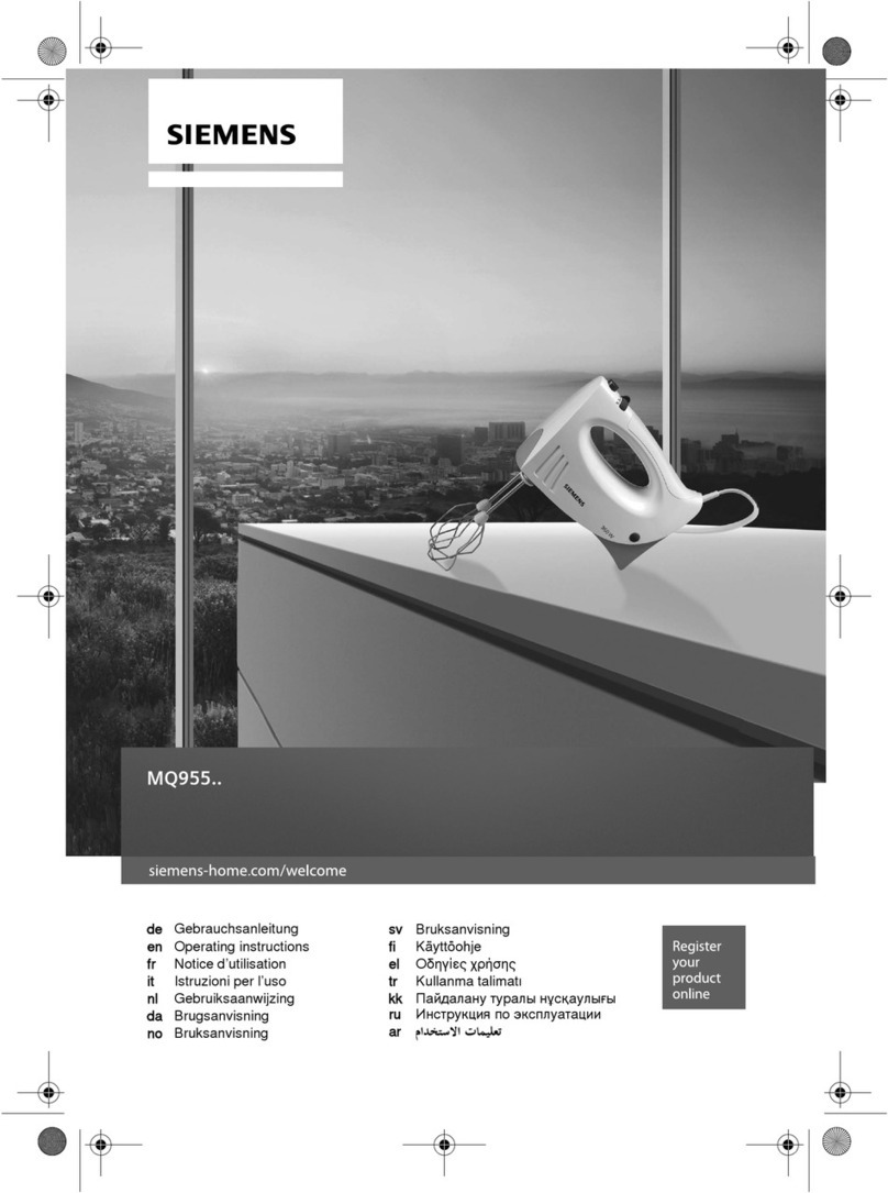 Siemens MQ955PE User manual