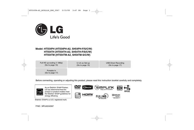 LG HT554TH manual