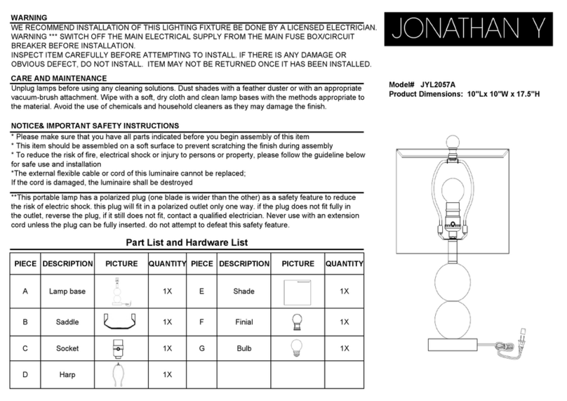 JONATHAN Y JYL2057A User manual JONATHAN Y JYL2057A User manual