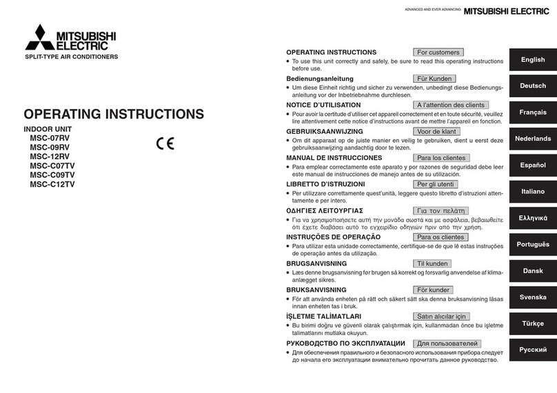 Mitsubishi MSC-07RV User manual