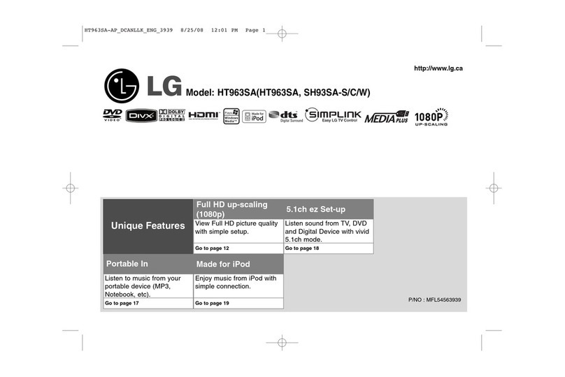 LG HT963SA User manual