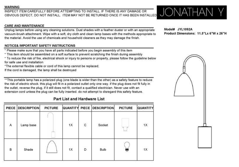 JONATHAN Y JYL1092A instructions