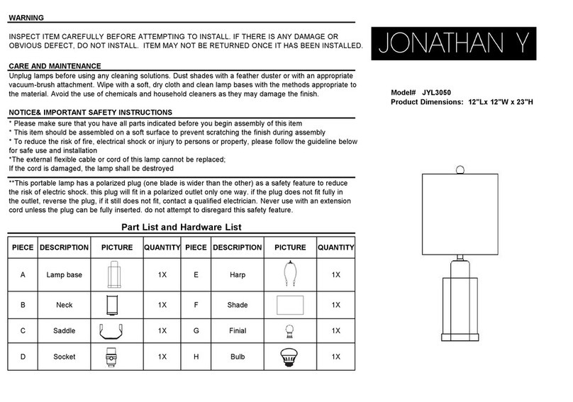 JONATHAN Y JYL3050 User manual JONATHAN Y JYL3050 User manual