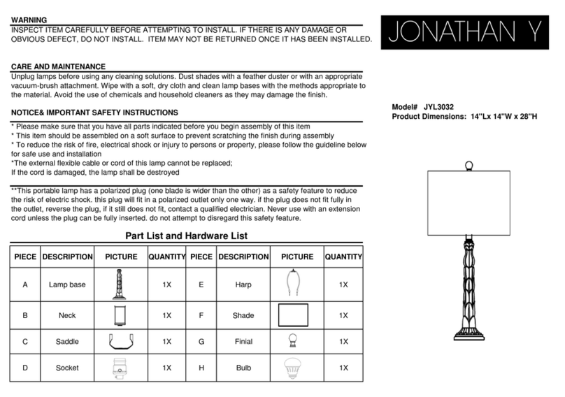 JONATHAN Y JYL3032 User manual JONATHAN Y JYL3032 User manual