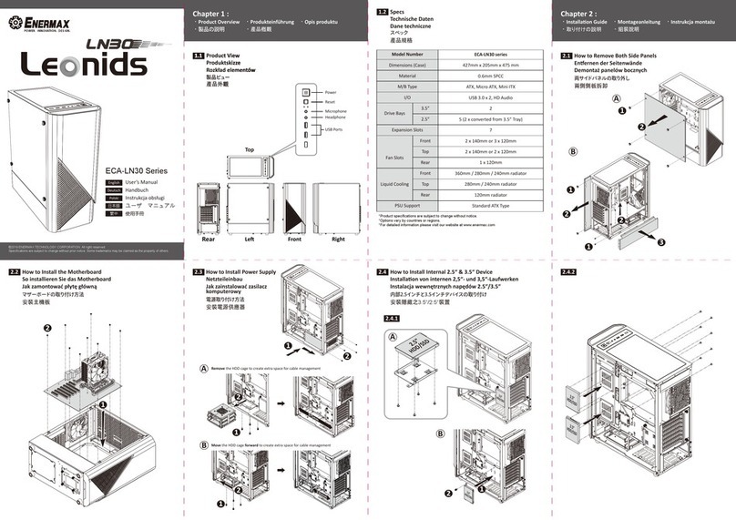 ENERMAX Leonids ECA-LN30 Series User manual