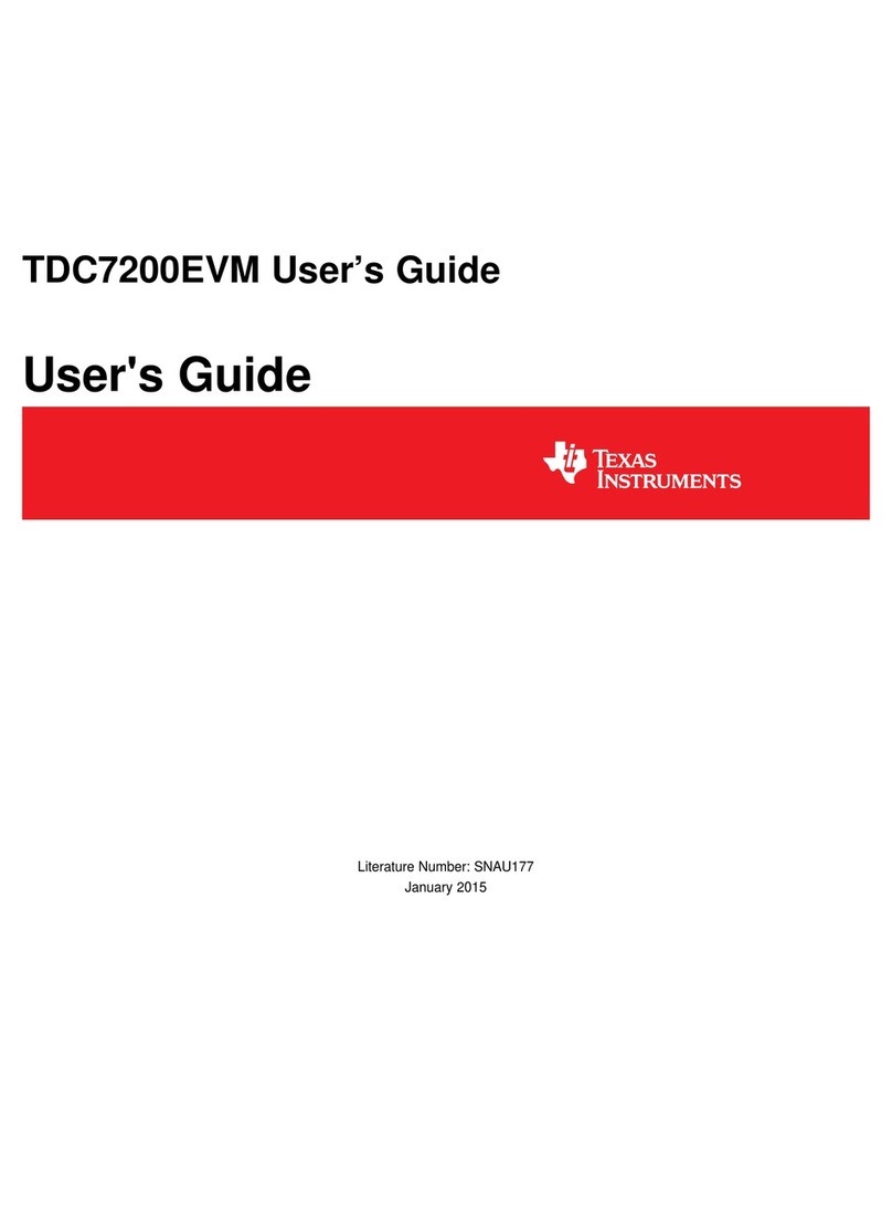 Texas Instruments TDC7200EVM User manual
