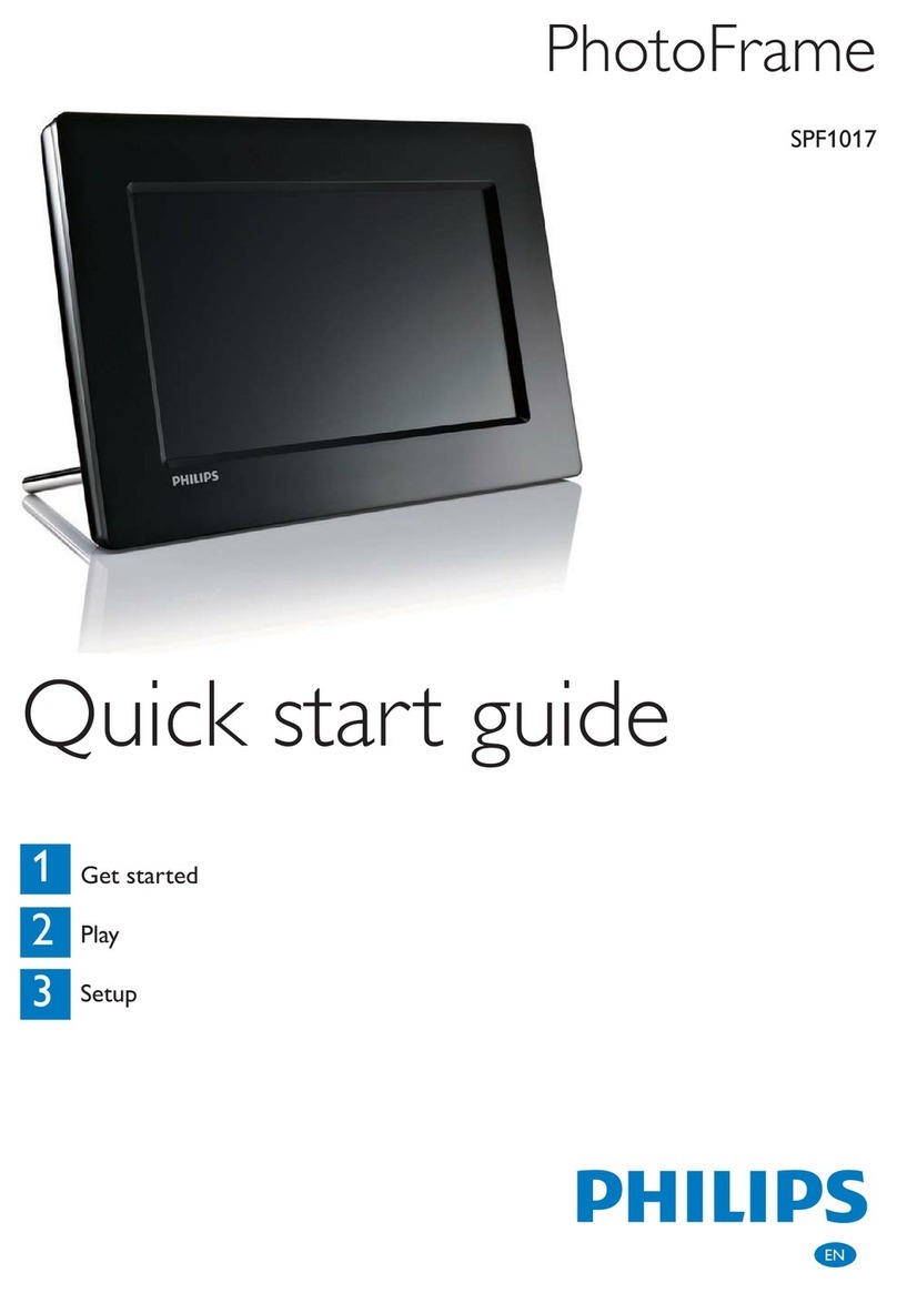 Philips PhotoFrame SPF1017/00 User manual