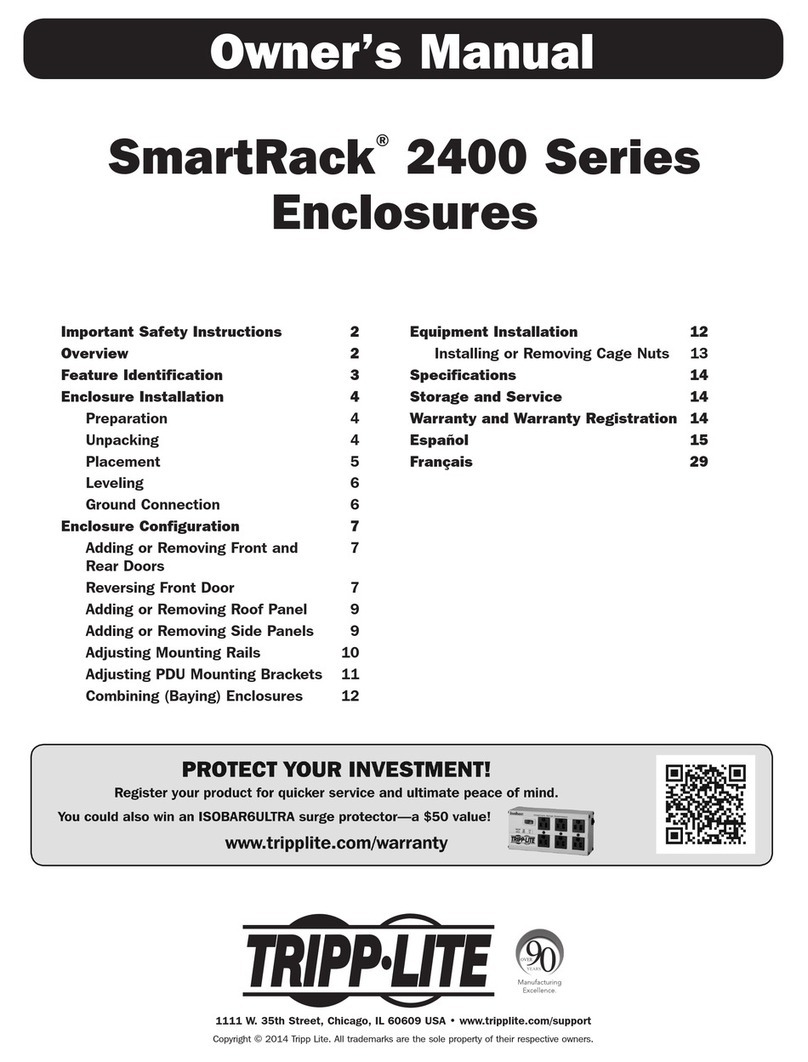 Tripp Lite SmartRack 2400 Series owner's manual
