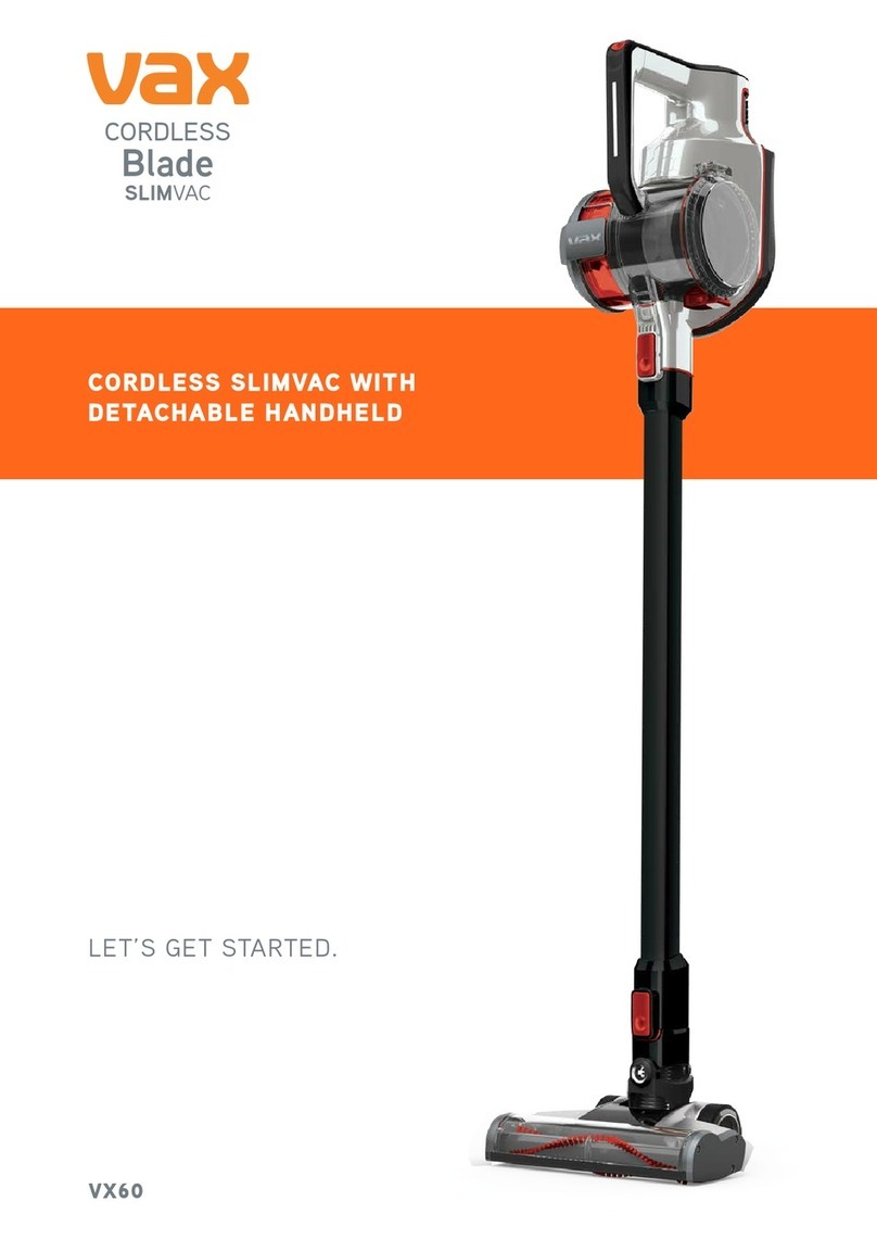 Vax VX60 User manual