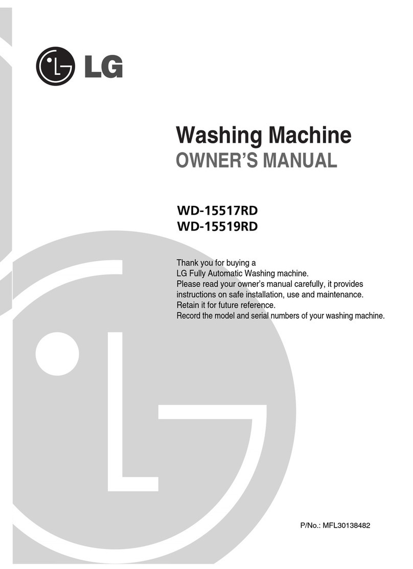 LG WD-15517RD owner's manual