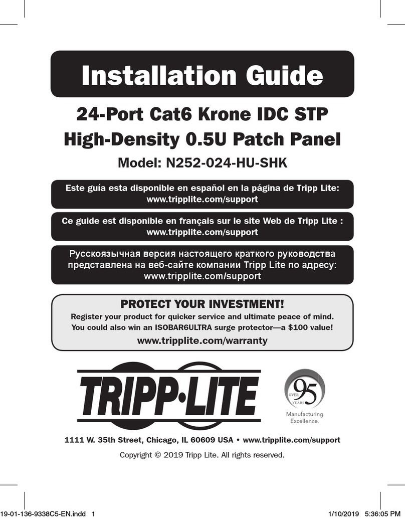 Tripp Lite N252-024-HU-SHK installation guide