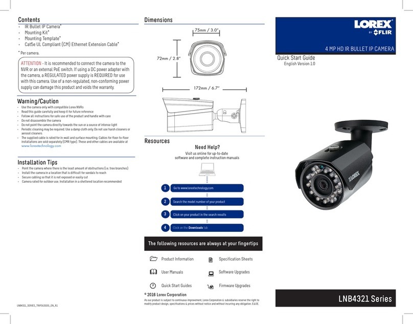 FLIR LOREX LNB4321 Series quick start guide