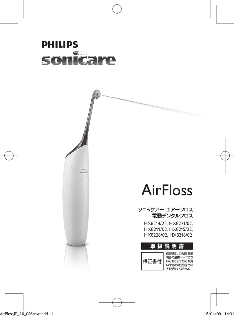 Philips sonicare AirFloss HX8214/22 User manual