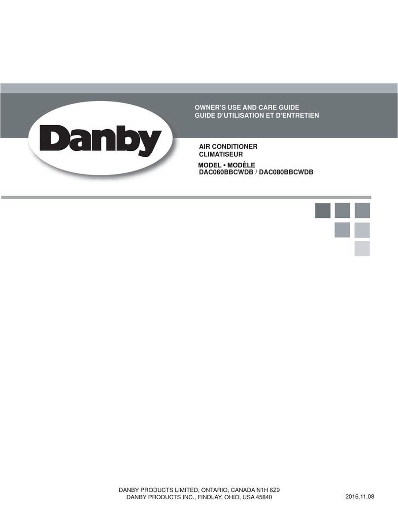 Danby DAC060BBCWDB Owner's use and care guide