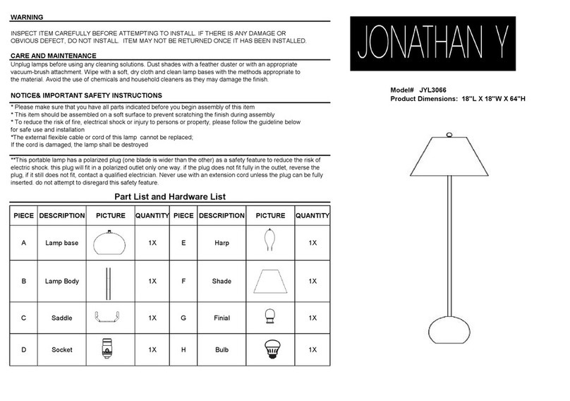 JONATHAN Y JYL3066 User manual JONATHAN Y JYL3066 User manual