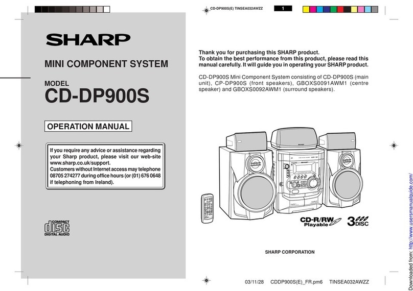 Sharp CP-DP900S User manual