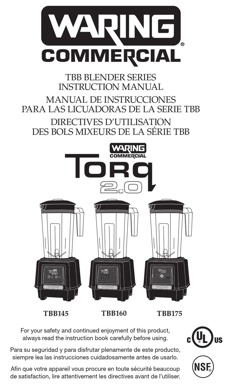 Waring Torq 2.0 TBB175S6 instruction manual