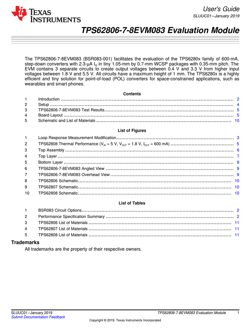 Texas Instruments TPS62806-7-8EVM083 User manual