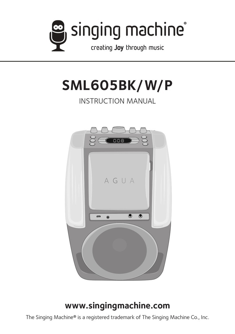 The Singing Machine SML605W User manual
