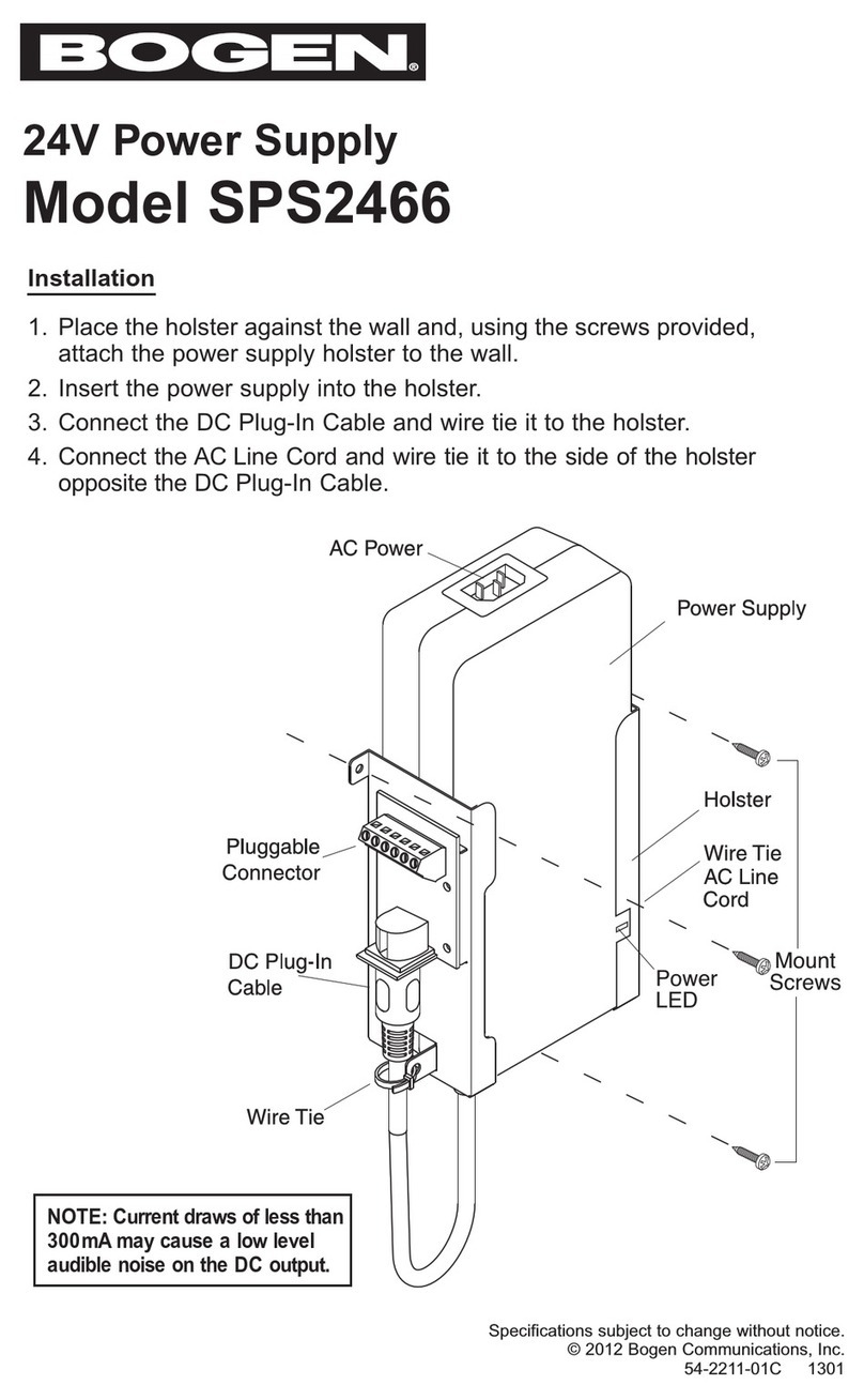 Bogen SPS2466 User manual