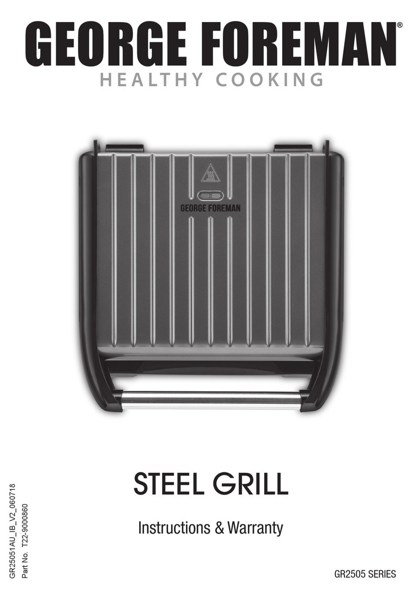 George Foreman GR25051AU User manual