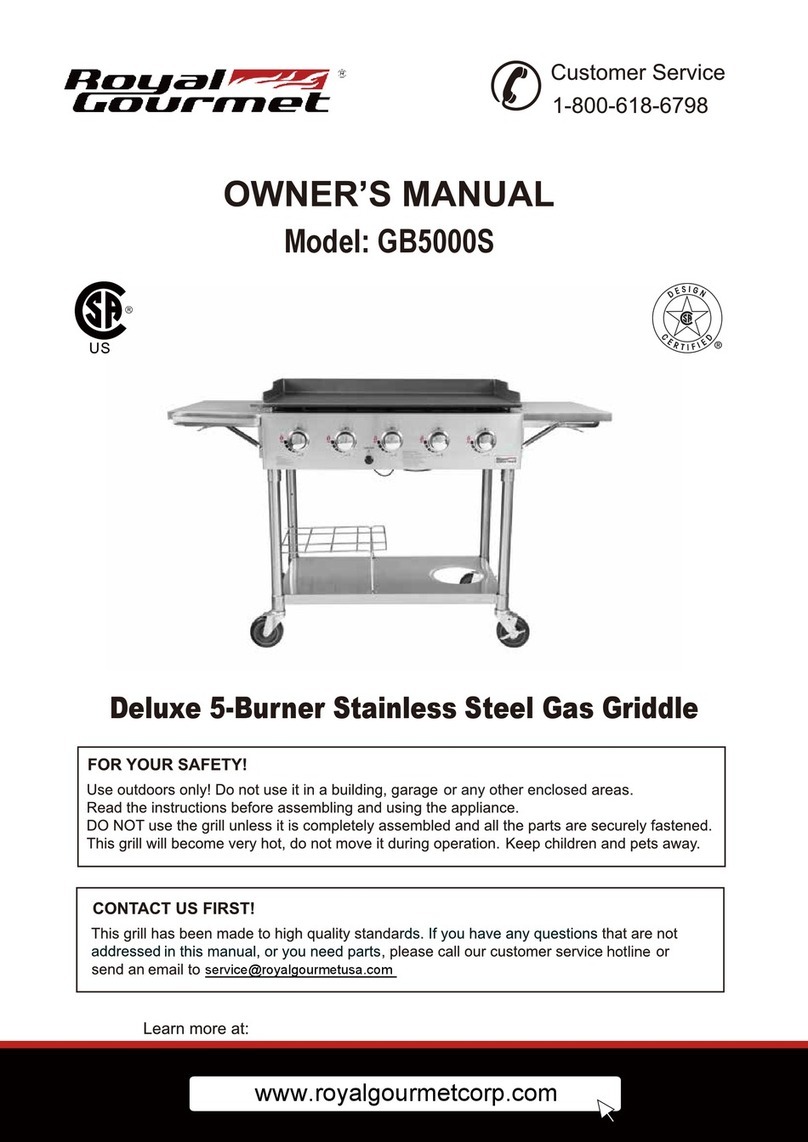 ROYAL GOURMET GB5000S owner's manual
