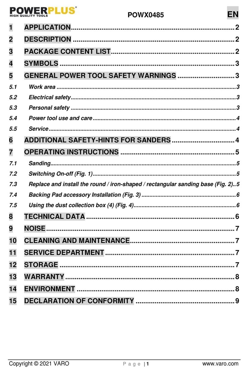Powerplus POWX0485 manual