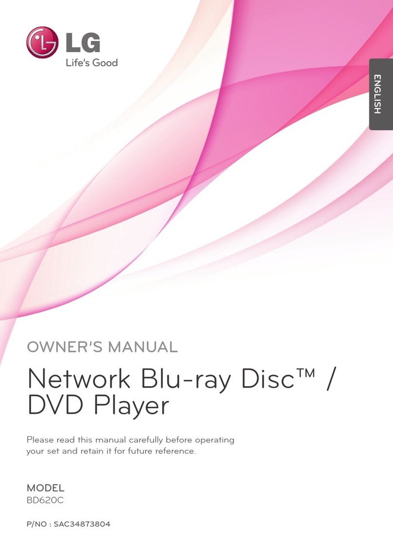 LG BD620C User manual