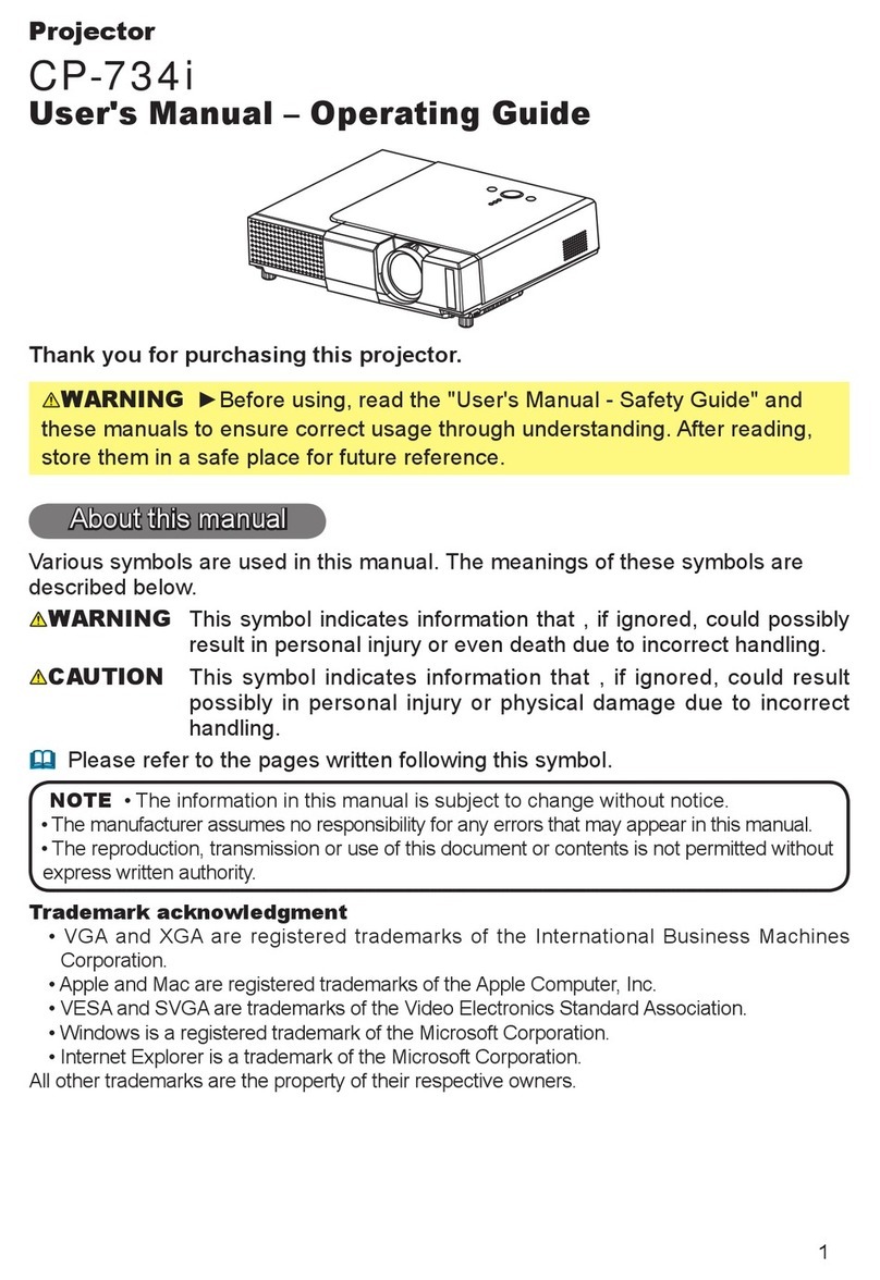 Hitachi CP-734i Technical Document
