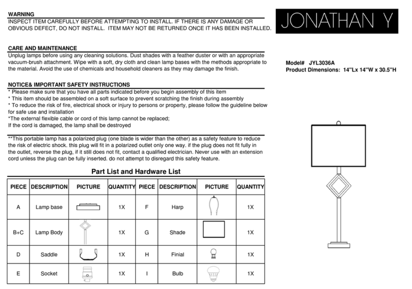 JONATHAN Y JYL3036A User manual JONATHAN Y JYL3036A User manual
