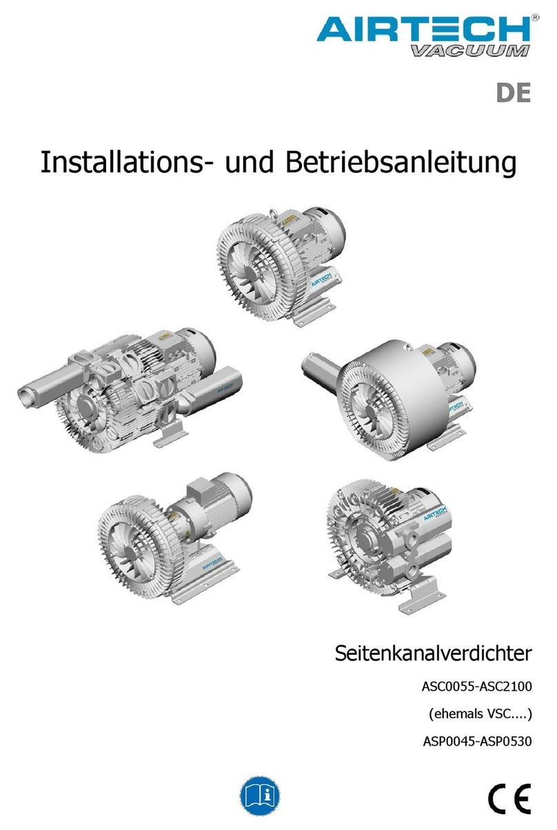 AirTech ASC0055 Installation and operating instruction