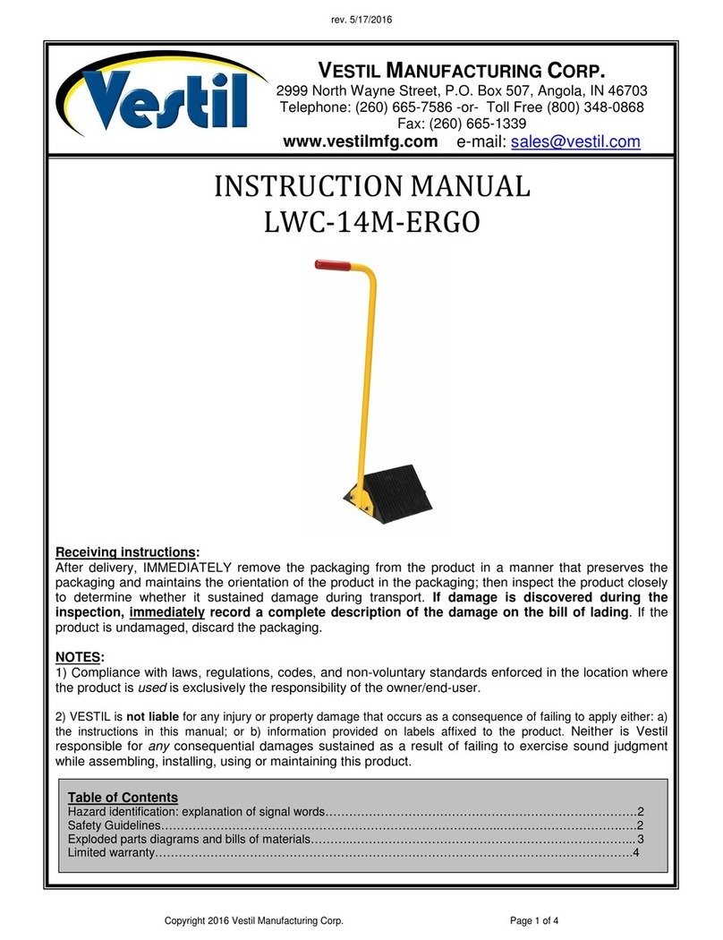 Vestil LWC-14M-ERGO User manual