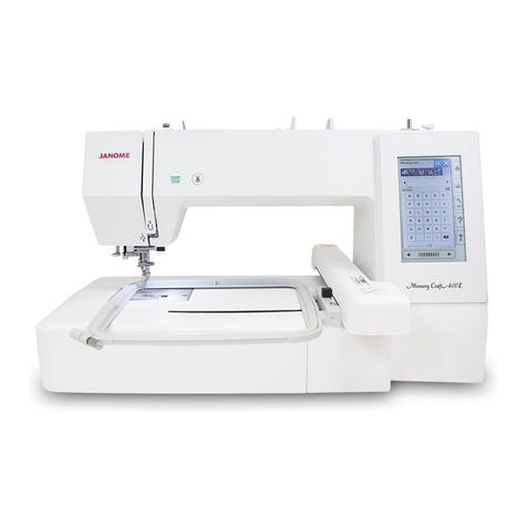 Janome Memory Craft 400E User manual Janome Memory Craft 400E User manual