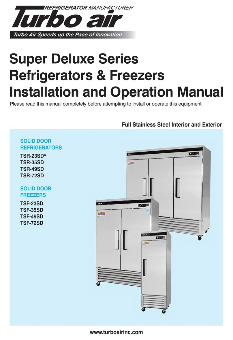 Turboair Super Deluxe TSR-23SD Series User manual