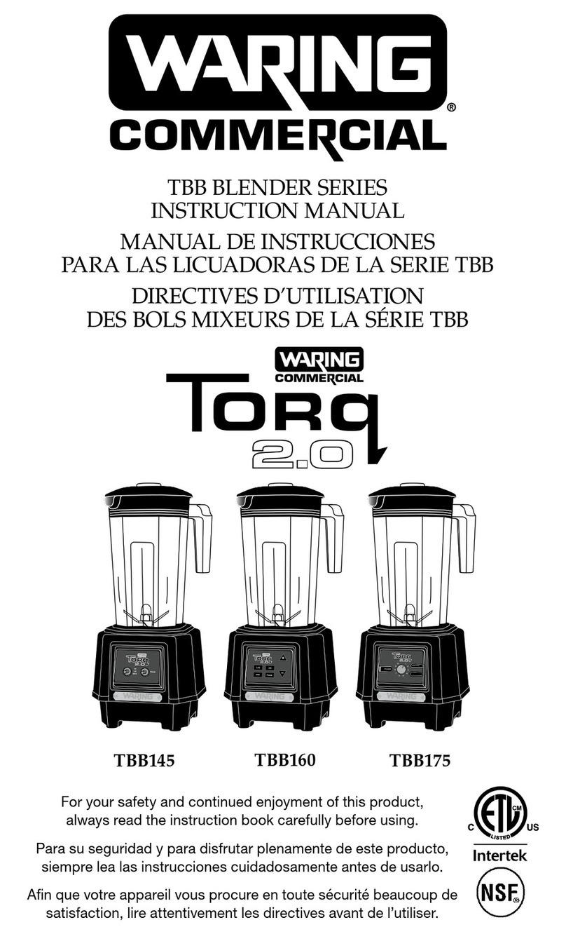 Waring Torq 2.0 TBB175 User manual