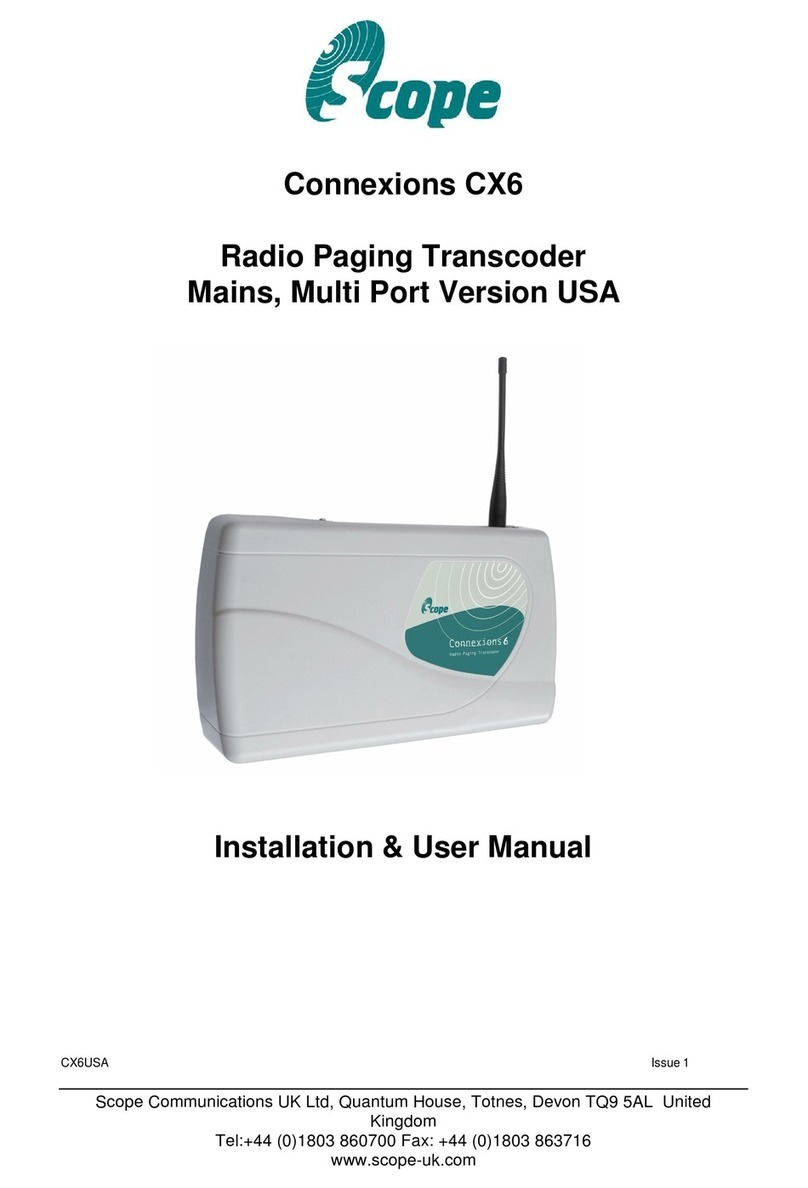 scope Connexions CX6USA Instruction Manual