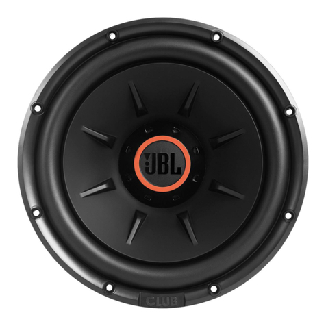 JBL Club 1224 owner's manual