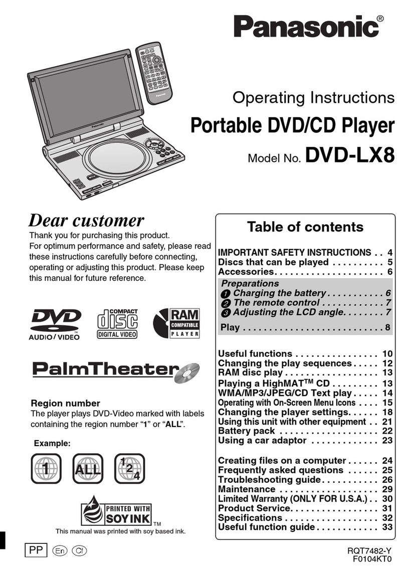 Panasonic DVD-LX8EE operating instructions