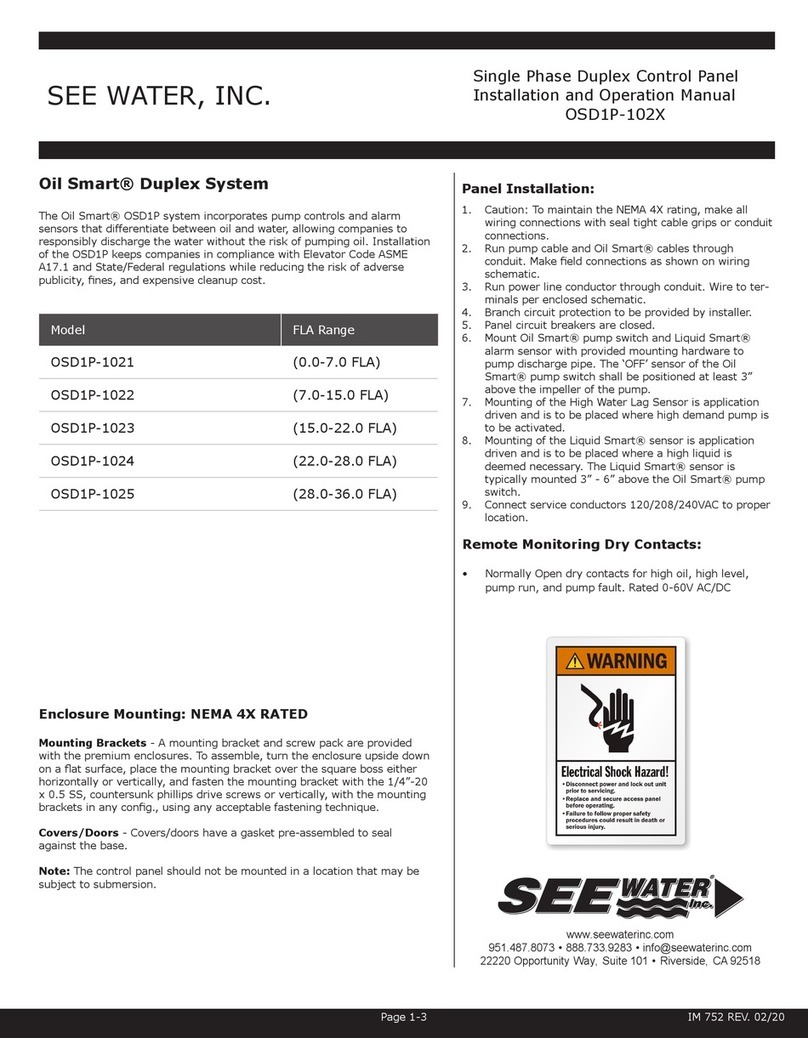 See Water Oil Smart OSD1P-102 Series User manual