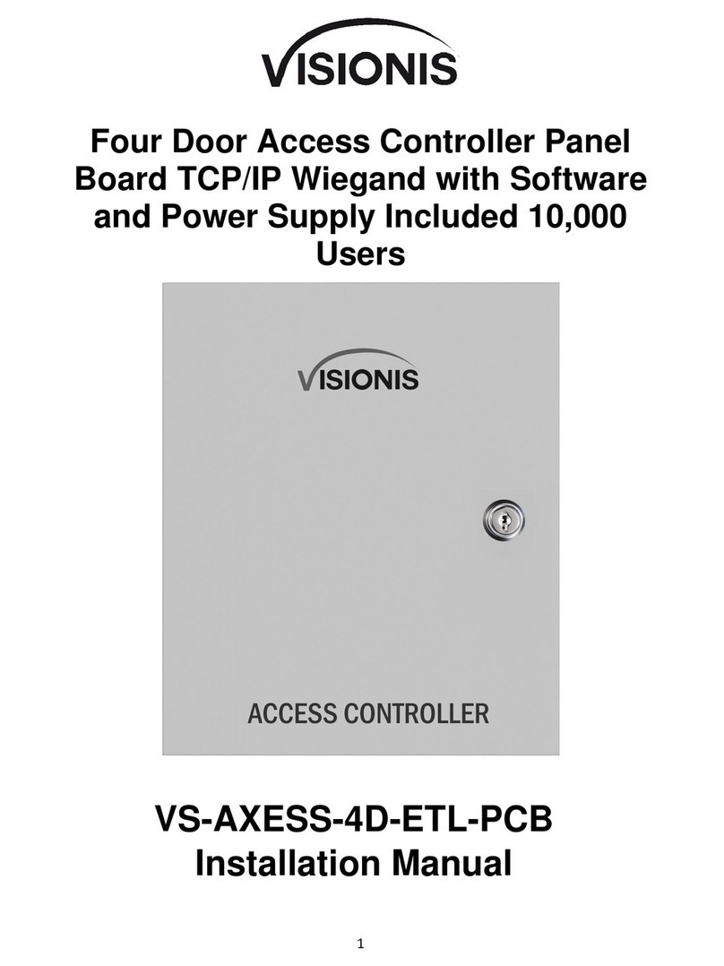 Visionis VS-AXESS-4D-ETL-PCB installation manual