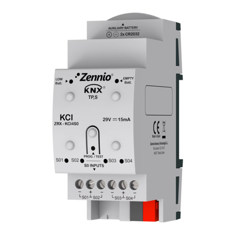 Zennio KNX ZRX-KCI4S0 Technical documentation