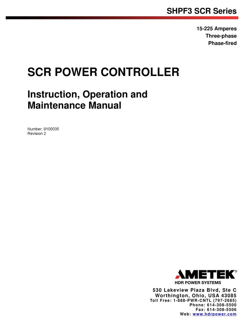 Ametek SHPF3 Series Operation and maintenance manual