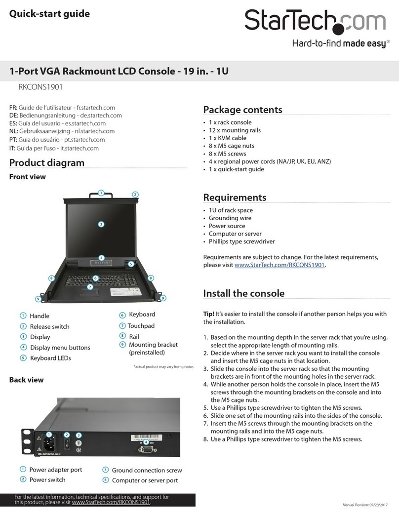 StarTech.com RKCONS1901 Series User manual