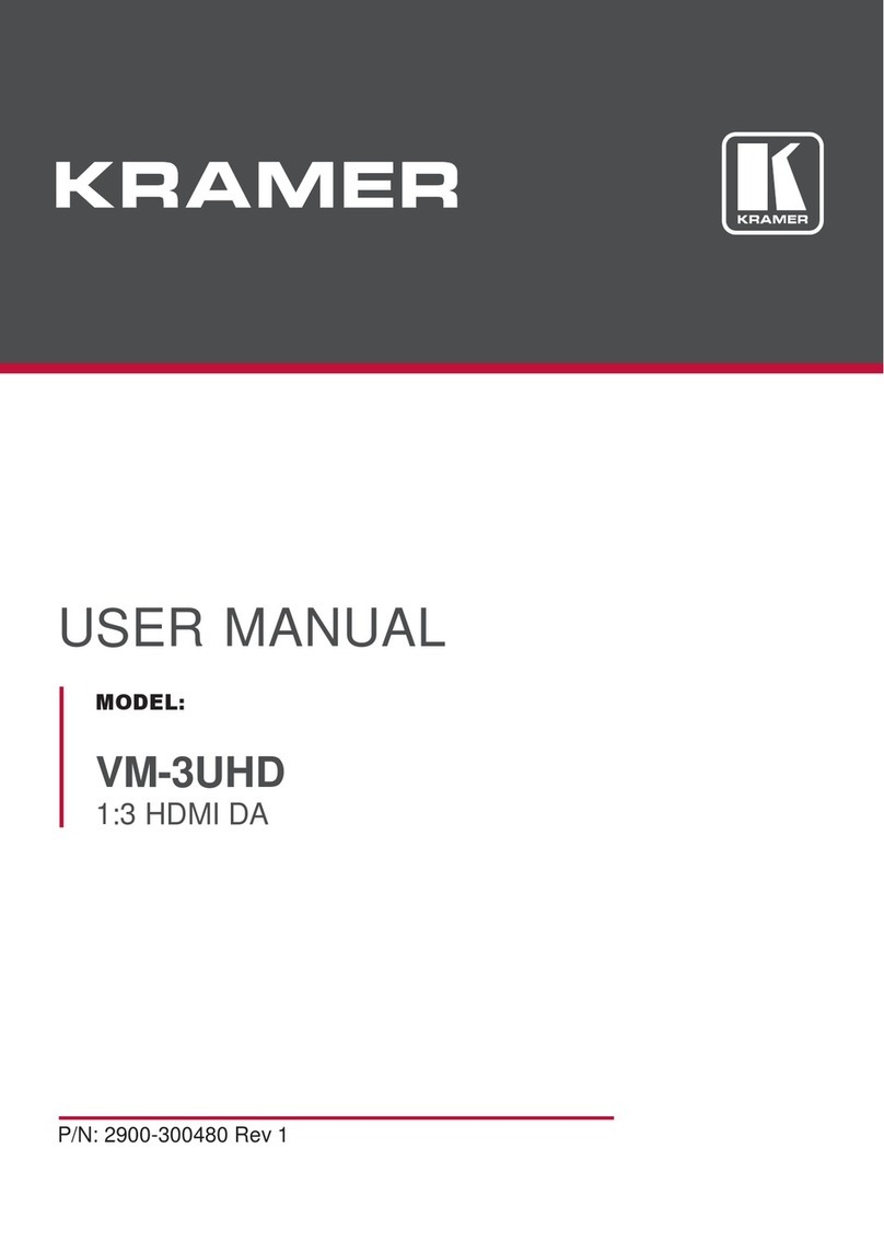 Kramer VM-3UHD User manual