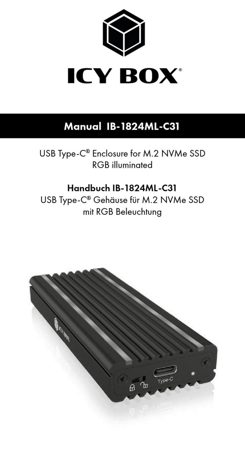 RaidSonic Technology Icy Box IB-1824ML-C31 User manual